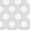 Rasch Wallpaper 275840 Ogee Geo White And Silver