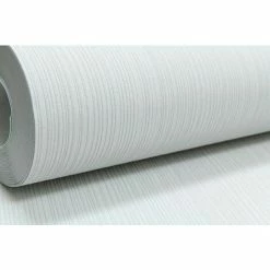 RASCH Plain Light Grey Thick Textured Heavy Vinyl Paste The Wall Wallpaper Embossed