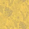 Rasch Yellow Metallic Gold Tropical Jungle Leaves Floral Statement Wallpaper -RASCH Store 61257702 1
