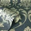 Rasch Highgrove Navy Metallic Gold Floral Damask Feature Wallpaper 274997 -RASCH Store 61257714 1