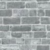 URBAN GREY SILVER OLD BRICK WALL QUALITY FEATURE DESIGNER WALLPAPER RASCH 217346