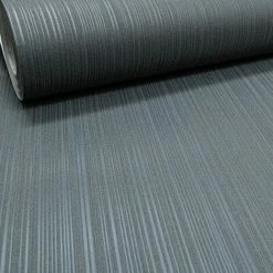 RASCH Plain Charcoal Black Textured Heavy Vinyl Paste The Wall Wallpaper Embossed -RASCH Store 61257775 2
