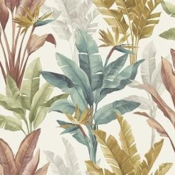 Rasch Madagascar Multicoloured Tropical Floral Paste The Paper Wallpaper