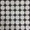 Rasch 3D Effect Maze Matrix Lines Wallpaper Black Metallic Geometric Circles