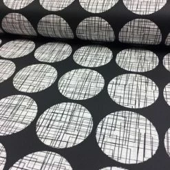Rasch 3D Effect Maze Matrix Lines Wallpaper Black Metallic Geometric Circles -RASCH Store 6467168 2