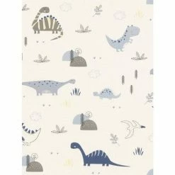 Rasch Bambino XVIII Dinosaur Textured Wallpaper (10m X 53cm) (Natural)