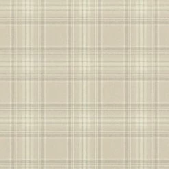 Rasch Barbara Becker Tartan Textured Wallpaper (10m X 53cm) (Beige/Cream)