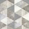 Rasch Portfolio Geometric Wallpaper (32.8ft X 21in) (Grey)