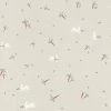 Rasch Bambino XVIII Rabbit Textured Wallpaper (10m X 53cm) (Grey)