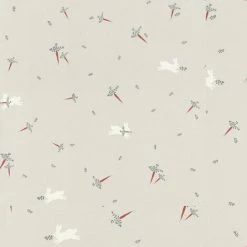 Rasch Bambino XVIII Rabbit Textured Wallpaper (10m X 53cm) (Grey)