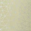Rasch Symmetry Geometric Triangle Textured Wallpaper (32.1ft X 21in) (Mustard Yellow/Silver) -RASCH Store 70356523 1