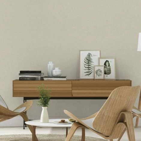 Rasch Denzo II Linen Textured Wallpaper (10m X 53cm) (Pale Beige) 5 Rasch Denzo II Linen Textured Wallpaper (10m X 53cm) (Pale Beige) - Image 3