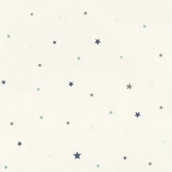 Rasch Bambino XVIII Stars Textured Wallpaper (10m X 53cm) (White)
