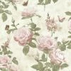 Rasch Portfolio Rose Wallpaper (One Size) (Pink/Green/Cream)