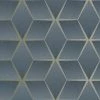 Rasch Geometric Textured Wallpaper (10m X 53cm) (Navy)