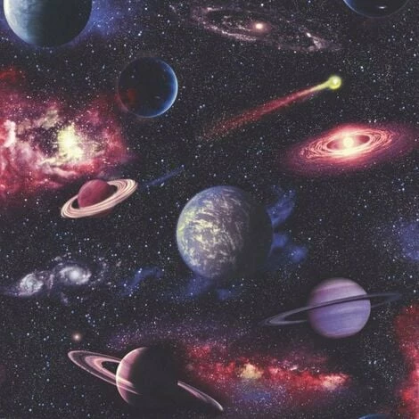 Rasch Space Wallpaper (One Size) (Multicoloured) 3 Rasch Space Wallpaper (One Size) (Multicoloured)