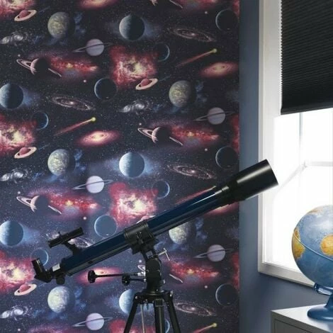 Rasch Space Wallpaper (One Size) (Multicoloured) 4 Rasch Space Wallpaper (One Size) (Multicoloured) - Image 2