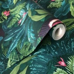 Rasch Portfolio XII Rainforest Wallpaper (32.8ft X 21in) (Multicoloured) -RASCH Store 70357983 2