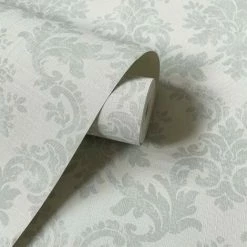 Rasch Lazy Sunday Damask Wallpaper (10m X 53cm) (Light Blue) -RASCH Store 70394986 3