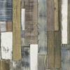 Rasch Wood Panel Textured Wallpaper (10m X 53.5cm) (Natural/Blue)