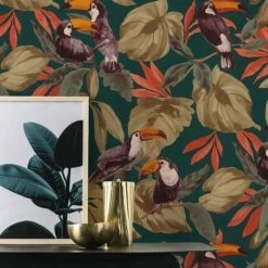 Rasch Denzo II Tropical Toucan Wallpaper (10m X 53cm) (Multicoloured) -RASCH Store 70399638 2