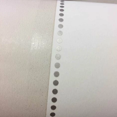 Beige Cream Metallic Silver Stripe Striped Wallpaper Dots Modern Luxury Rasch 6 Beige Cream Metallic Silver Stripe Striped Wallpaper Dots Modern Luxury Rasch - Image 4