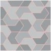 Grey Rose Gold Geometric Hexagon Wallpaper Metallic Sheen Glitter Modern Rasch 1 Grey Rose Gold Geometric Hexagon Wallpaper Metallic Sheen Glitter Modern Rasch -RASCH Store 9385886 1